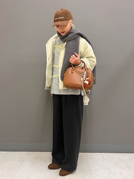 「冬の注目アウター」｜かりんさん（レディース・162cm）の秋コーディネート