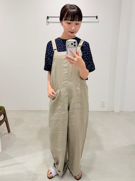 「アイテム（サンダル、ブルー系）」を使った、かりんさん（レディース・162cm）の夏コーディネート