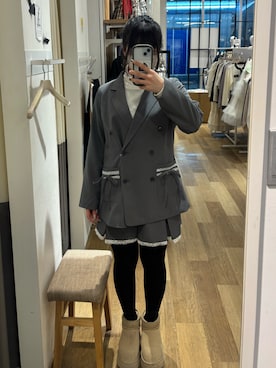 「アイテム（セットアップ）」を使った、nagomiさん（レディース・158cm）の秋コーディネート