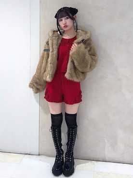 「アイテム（セットアップ）」を使った、SAKURAKOさん（レディース・161cm）の秋コーディネート