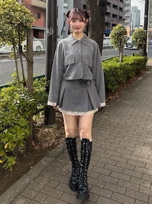 ローズモチーフミニスカパン【セットアップ対応】｜ジュエティ
