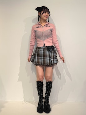 「アイテム（セットアップ）」を使った、SAKURAKOさん（レディース・161cm）の冬コーディネート