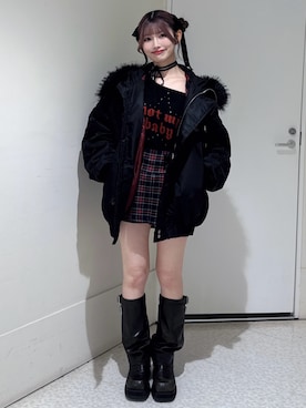 「甘辛mix」｜SAKURAKOさん（レディース・161cm）の秋コーディネート