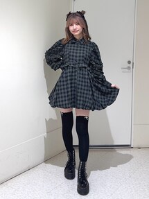 フリルショルダーバルーンミニワンピース｜ジュエティ（jouetie）公式