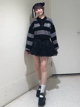 「アイテム（チャーム）」を使った、SAKURAKOさん（レディース・161cm）の秋コーディネート