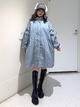 「アイテム（モッズコート）」を使った、SAKURAKOさん（レディース・161cm）の秋コーディネート