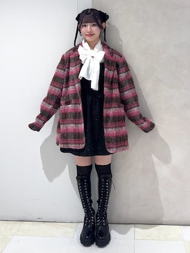 「アイテム（テーラードジャケット）」を使った、SAKURAKOさん（レディース・161cm）の秋コーディネート