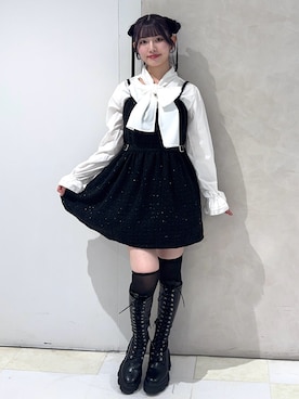 「jouetie（ジュエティ）のアイテム（ブーツ）」を使った、SAKURAKOさん（レディース・161cm）の秋コーディネート