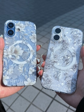 「MERCURYDUO（マーキュリーデュオ）のiPhone17 ケース iPhone16 iPhone15 iPhone14 iPhone13 マーキュリーデュオ 「MagSafe対応クリア背面/シェル」（スマホケース/カバー、ブルー系）」を使った、mfactory-Tokyo  さん（レディース・160cm）の春コーディネート