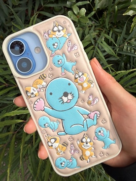 「M-factory（エムファクトリー）のiPhone17 ケース iPhone16 iPhone15 iPhone14 iPhone13 ケース ぼのぼの 「ぷくぷく立体背面ケース」（スマホケース/カバー、その他）」を使った、mfactory-Tokyo  さん（レディース・160cm）の春コーディネート