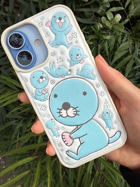 「M-factory（エムファクトリー）のiPhone17 ケース iPhone16 iPhone15 iPhone14 iPhone13 ケース ぼのぼの 「ぷくぷく立体背面ケース」（スマホケース/カバー、その他）」を使った、mfactory-Tokyo  さん（レディース・160cm）の春コーディネート