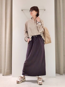 「アイテム（スカート）」を使った、yoshikuttya0213さん（レディース・164cm）の秋コーディネート