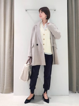 「アイテム（ピーコート）」を使った、yoshikuttya0213さん（レディース・164cm）の秋コーディネート