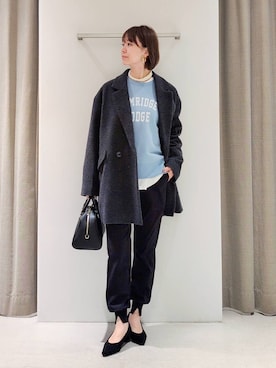 「アイテム（ピーコート）」を使った、yoshikuttya0213さん（レディース・164cm）の秋コーディネート