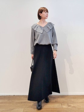 「ウエストゴム」｜yoshikuttya0213さん（レディース・164cm）の秋コーディネート