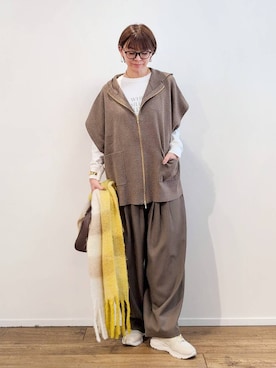 「アイテム（バングル/リストバンド）」を使った、yoshikuttya0213さん（レディース・164cm）の秋コーディネート