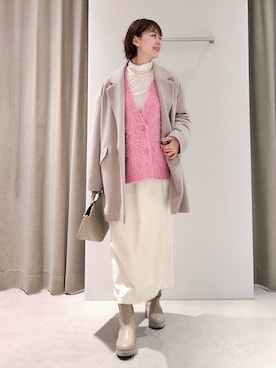 「アイテム（ピーコート、ベージュ系）」を使った、yoshikuttya0213さん（レディース・164cm）の秋コーディネート