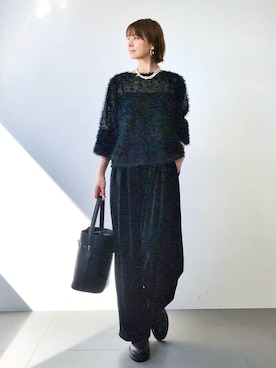 「VELETTO（ベレット）のBARNYARDSTORM / 【VELETTO / ヴェレット】/ バックルバッグ（ハンドバッグ）」を使った、yoshikuttya0213さん（レディース・164cm）の冬コーディネート