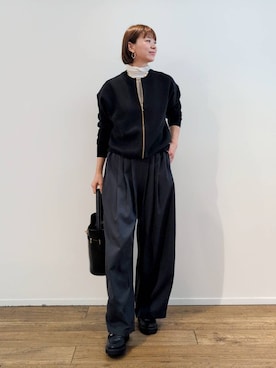 「VELETTO（ベレット）のBARNYARDSTORM / 【VELETTO / ヴェレット】/ バックルバッグ（ハンドバッグ）」を使った、yoshikuttya0213さん（レディース・164cm）の秋コーディネート