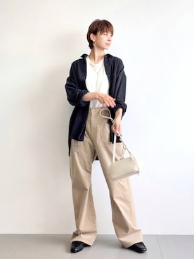 「アイテム（デニムジャケット）」を使った、yoshikuttya0213さん（レディース・164cm）の夏コーディネート