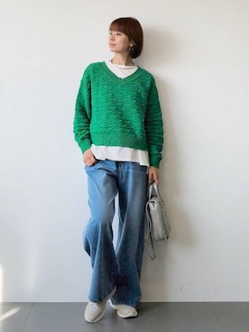 「アイテム（チョーカー）」を使った、yoshikuttya0213さん（レディース・164cm）の秋コーディネート