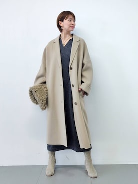 「ウエストゴム」｜「アイテム（ワンピース/ドレス）」を使った、yoshikuttya0213さん（レディース・164cm）の秋コーディネート