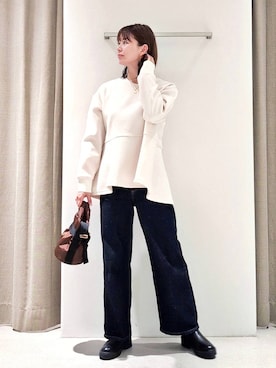 「BARNYARDSTORM（バンヤードストーム）のアイテム（ブーツ）」を使った、yoshikuttya0213さん（レディース・164cm）の冬コーディネート