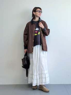 「＋81BRANCA（ハチイチブランカ）のアイテム」を使った、yoshikuttya0213さん（レディース・164cm）の冬コーディネート