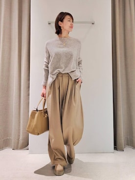 「Beau're（ヴュレ）のアイテム（バッグ）」を使った、yoshikuttya0213さん（レディース・164cm）の冬コーディネート