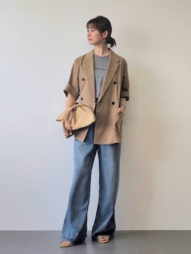 「BARNYARDSTORM（バンヤードストーム）のアイテム（ジャケット/アウター）」を使った、yoshikuttya0213さん（レディース・164cm）の春コーディネート