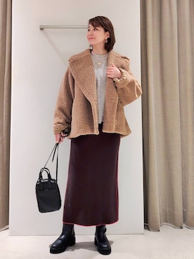 「Beau're（ヴュレ）のアイテム」を使った、yoshikuttya0213さん（レディース・164cm）の冬コーディネート