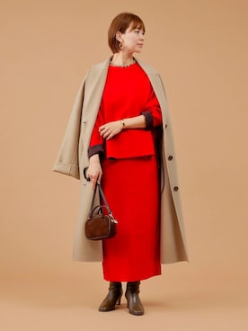 「アイテム（バングル/リストバンド）」を使った、yoshikuttya0213さん（レディース・164cm）の冬コーディネート