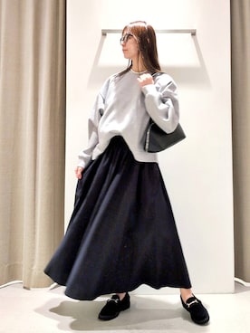 「BARNYARDSTORM（バンヤードストーム）のアイテム（スウェット）」を使った、yoshikuttya0213さん（レディース・164cm）の冬コーディネート