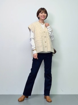 「アイテム（バングル/リストバンド）」を使った、yoshikuttya0213さん（レディース・164cm）の秋コーディネート