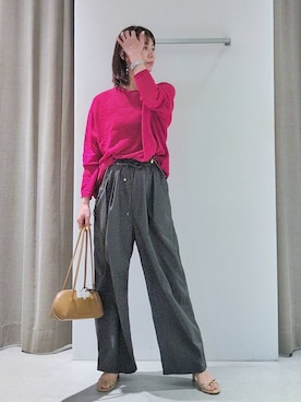 「BARNYARDSTORM（バンヤードストーム）のBARNYARDSTORM / カップインキャミ（キャミソール、ブラック系）」を使った、yoshikuttya0213さん（レディース）の春コーディネート