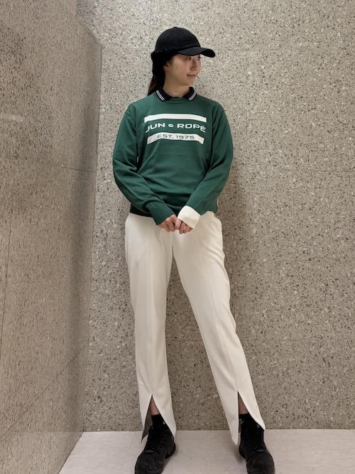 ペナント柄JQ長袖ポロ