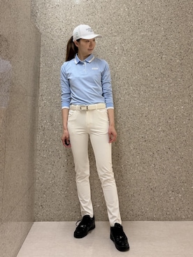 「アイテム（ポロシャツ）」を使った、YRYRさん（レディース・170cm・30代）の秋コーディネート