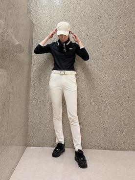 「アイテム（ポロシャツ）」を使った、YRYRさん（レディース・170cm・30代）の秋コーディネート