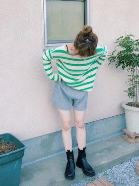 「mignon（ミニョン）のアイテム」を使った、chihiroさん（レディース・159cm）の春コーディネート
