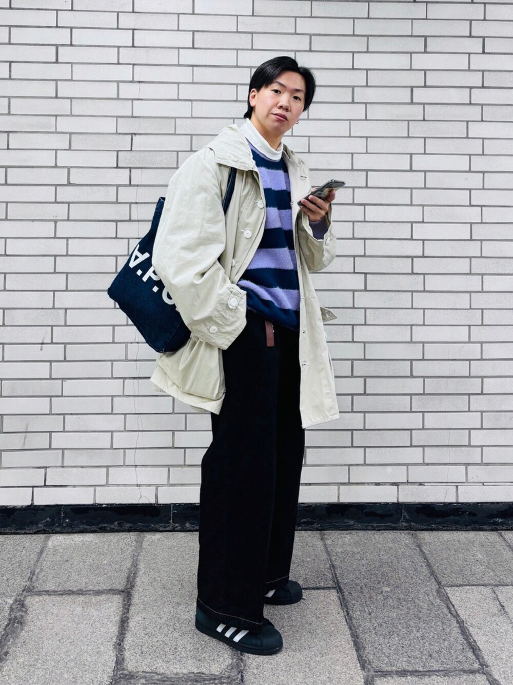 99's りく&せーか｜adidasのスニーカーを使ったコーディネート