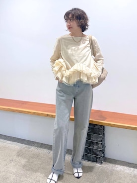 「Marilyn Moon（マリリンムーン）のアイテム」を使った、namikaさん（レディース・158cm）の秋コーディネート