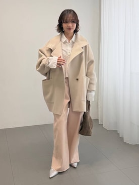 namikaさん（レディース・158cm）の冬コーディネート