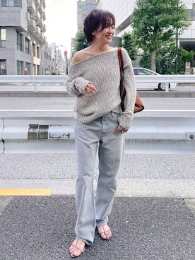 「アイテム（ボストンバッグ）」を使った、namikaさん（レディース・158cm・30代）の夏コーディネート