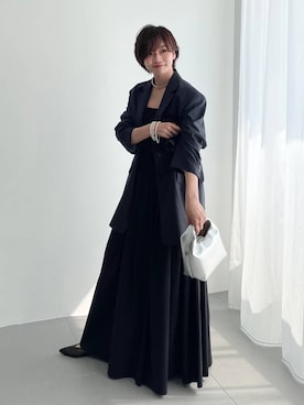 「アイテム（テーラードジャケット）」を使った、namikaさん（レディース・158cm・30代）の夏コーディネート