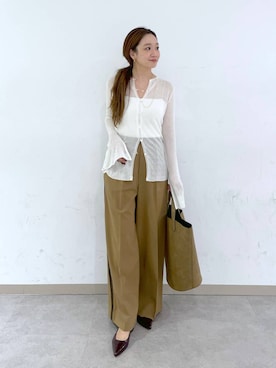 「アイテム（アクセサリー）」を使った、namikaさん（レディース・158cm・30代）の秋コーディネート