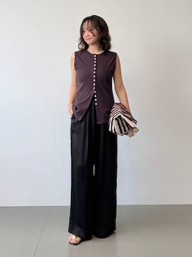 「MOHI（モヒ）のアイテム」を使った、namikaさん（レディース・158cm）の夏コーディネート