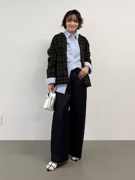 「アイテム（サンダル）」を使った、namikaさん（レディース・158cm・30代）の秋コーディネート