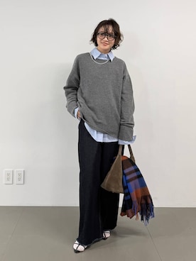 「アイテム（サンダル）」を使った、namikaさん（レディース・158cm・30代）の秋コーディネート