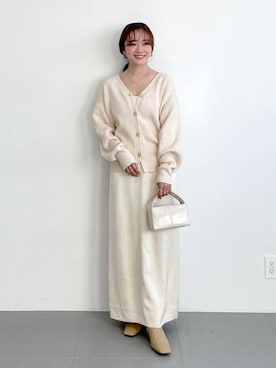 「BRIE LEON（ブリーレオン）のアイテム」を使った、namikaさん（レディース・158cm）の冬コーディネート