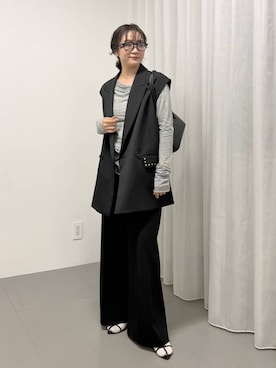 「AIM（エイム）のアイテム」を使った、namikaさん（レディース・158cm）の冬コーディネート